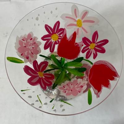 Hand-Painted Margarita Glass