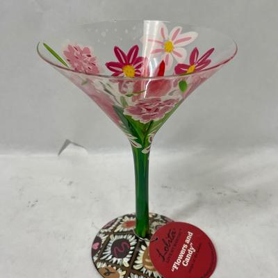 Hand-Painted Margarita Glass