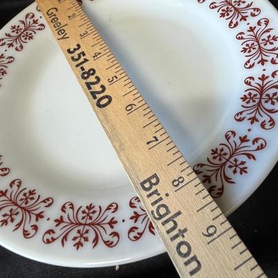 Lot 236 Pyrex restaurant ware place setting