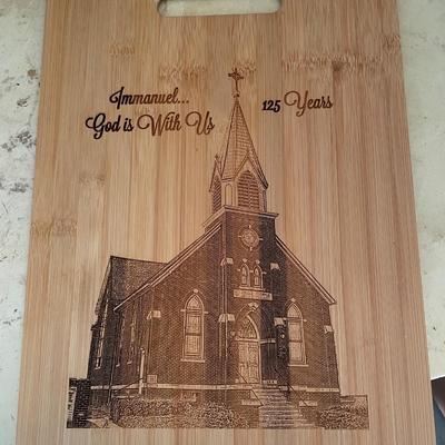 125 year celebration cutting board