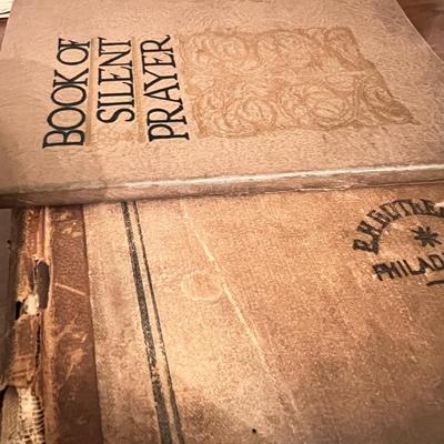 Interesting Antique Lot - Booklets, Photo, Writings Encased in Fabric