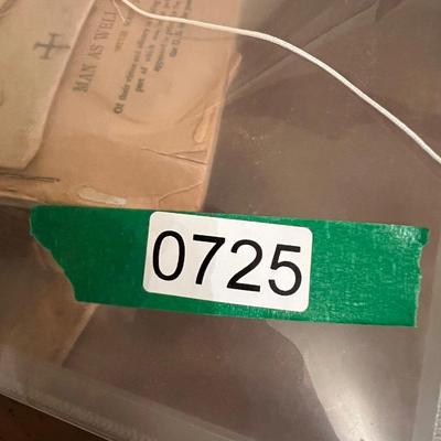 Interesting Antique Lot - Booklets, Photo, Writings Encased in Fabric