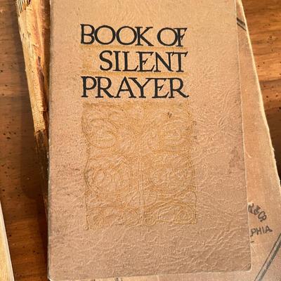 Interesting Antique Lot - Booklets, Photo, Writings Encased in Fabric
