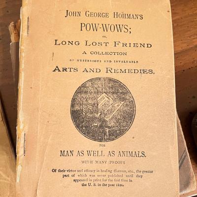 Interesting Antique Lot - Booklets, Photo, Writings Encased in Fabric