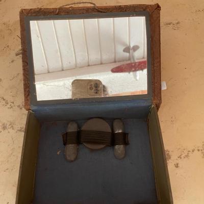 Leather possible toiletry/military bag