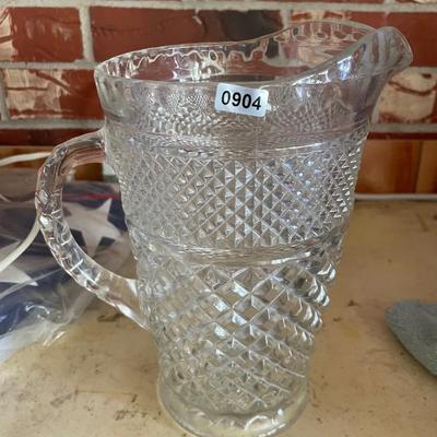 Anchor Hocking Wexford diamond point pitcher