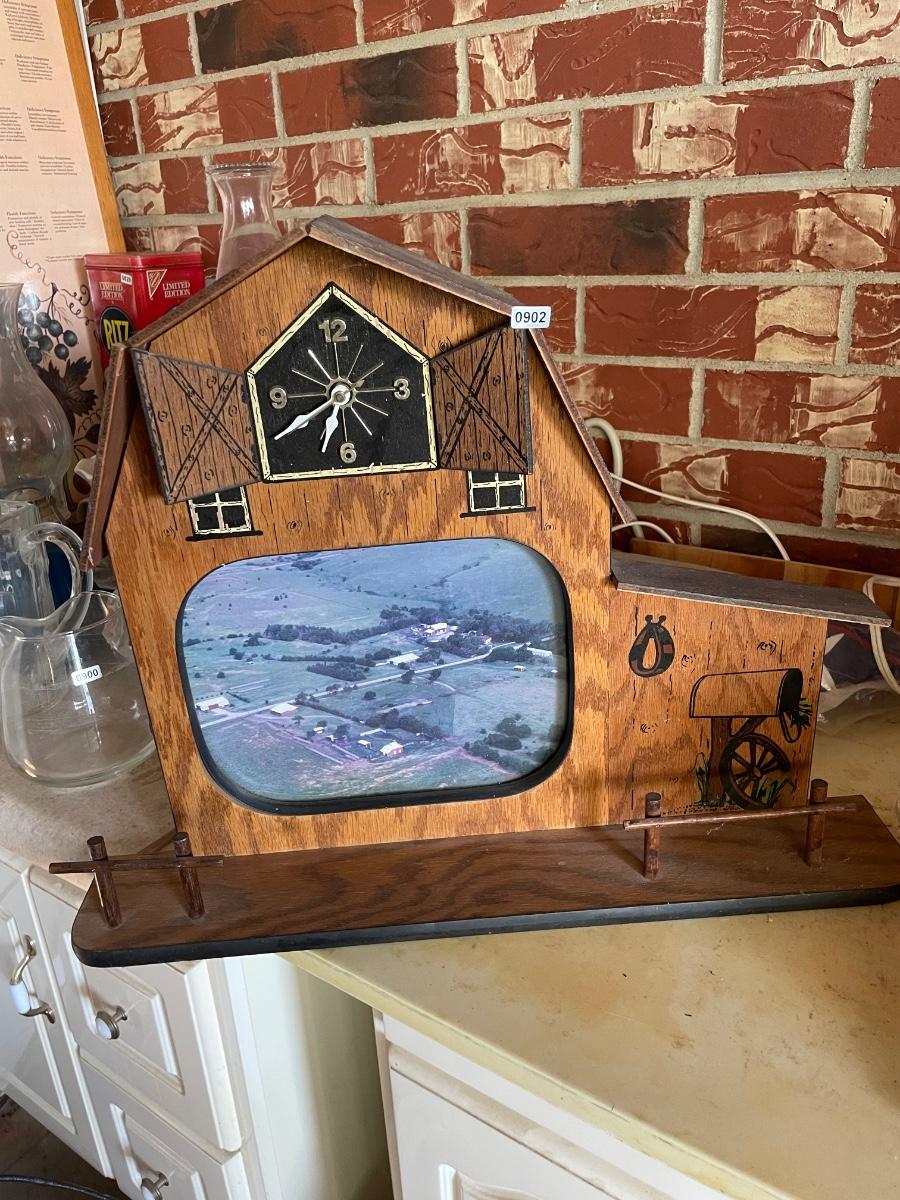 Clock picture frame estatesales