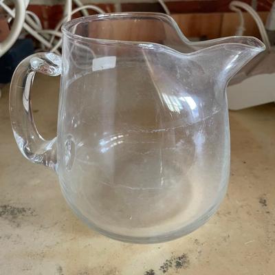 Small glass pitcher