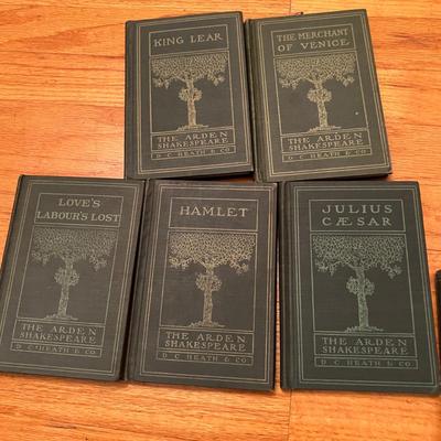 11 Antique Arden Shakespeare Collection Books c. 1916