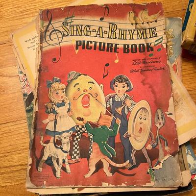 Antique Vintage Kids Childrens Books Lot