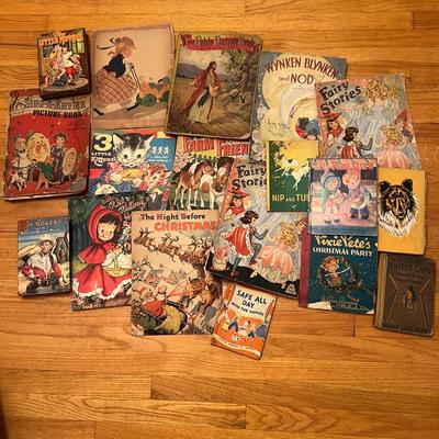Antique Vintage Kids Childrens Books Lot