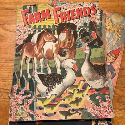 Antique Vintage Kids Childrens Books Lot