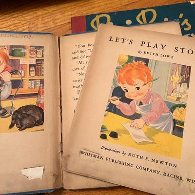 Antique Vintage Kids Childrens Books Lot
