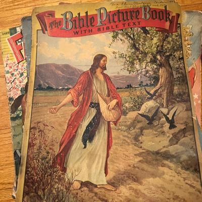 Antique Vintage Kids Childrens Books Lot
