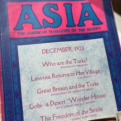 Antique Asia Magazines c. 1922 & 1923