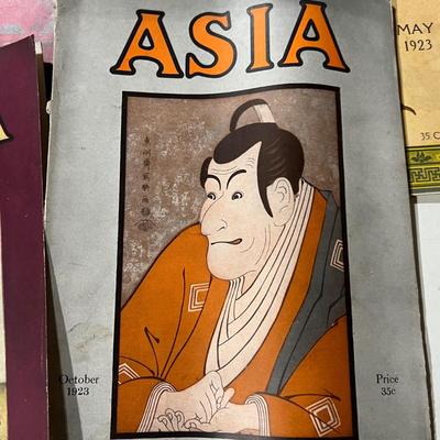 Antique Asia Magazines c. 1922 & 1923