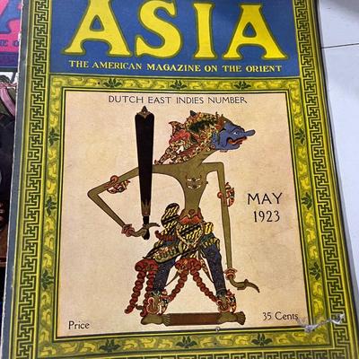 Antique Asia Magazines c. 1922 & 1923