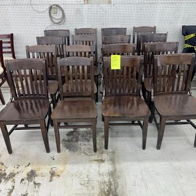 Lot 3: 16 Wooden Chairs