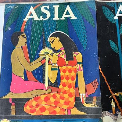 Antique Asia Magazine Lot c. 1925