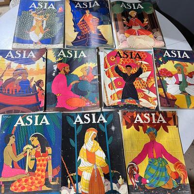 Antique Asia Magazine Lot c. 1925