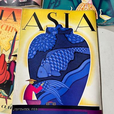 Antique Asia Magazine Lot c. 1928