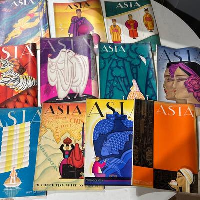 Antique Asia Magazine Lot c. 1928