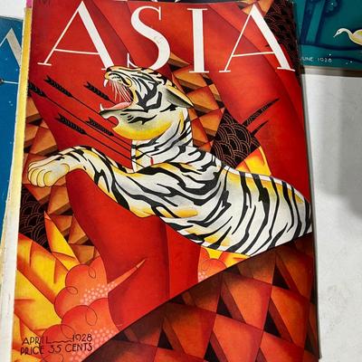 Antique Asia Magazine Lot c. 1928