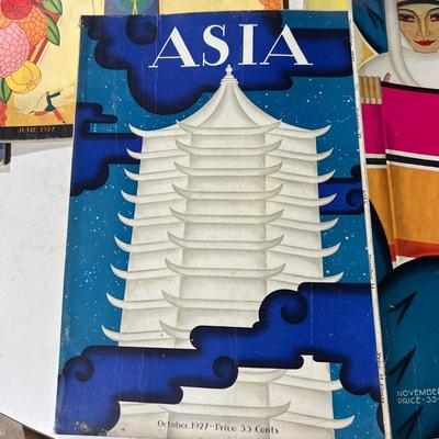 Antique Asia Magazine Lot c. 1927