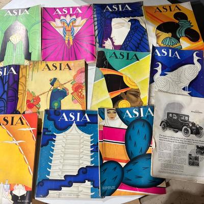 Antique Asia Magazine Lot c. 1927