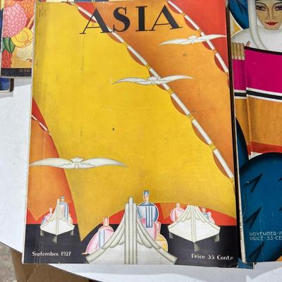 Antique Asia Magazine Lot c. 1927