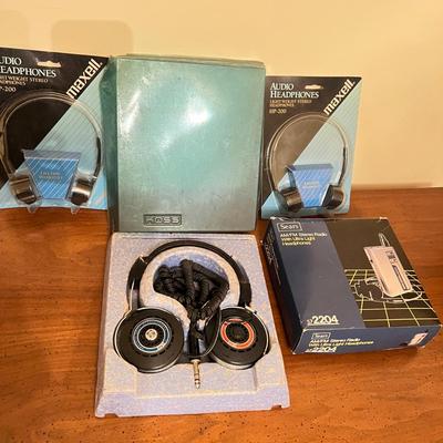 Vintage Electronics Lot - Headphones, Walkman