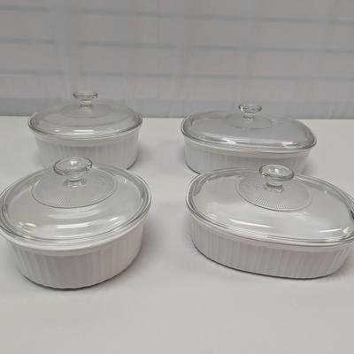 Corning Ware French White Baking Dishes