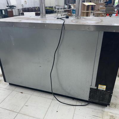 Lot 14: Six Tap Beer Refrigerator with attachments