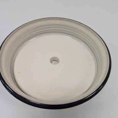Hand Made Pottery Covered Casserole Dish with Tortilla Warmer Insert
