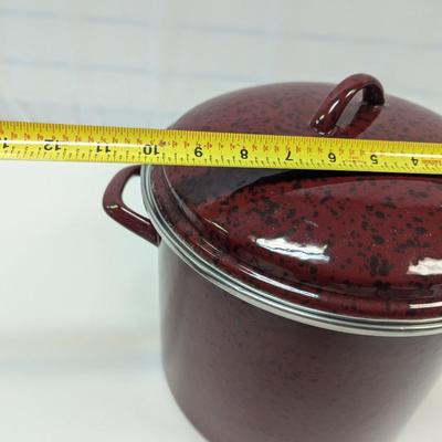 Paula Dean Enameled Soup/Stock Pot With Lid