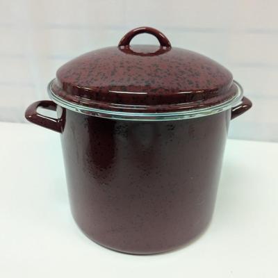 Paula Dean Enameled Soup/Stock Pot With Lid