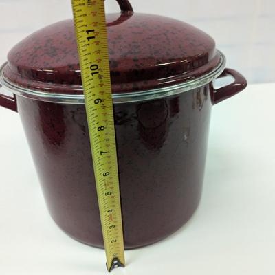 Paula Dean Enameled Soup/Stock Pot With Lid