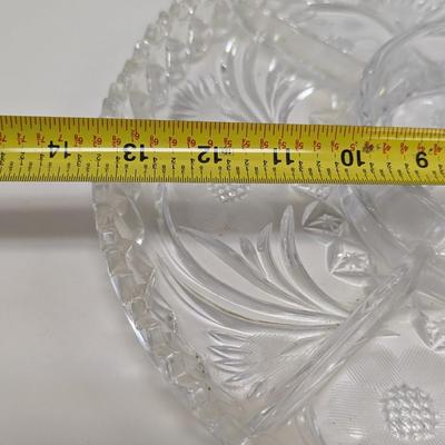Heavy Crystal Condiment Platter