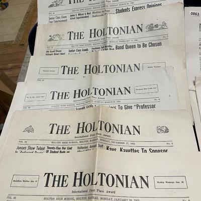 Vintage Holtonian papers