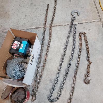 Lot of hardware and chains