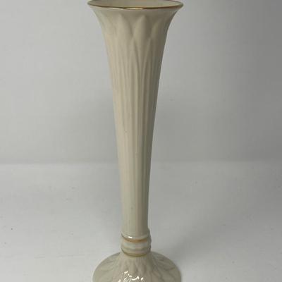 Rapture U.S. Lenox Silver Trim Saucer & Lenox Bud Vase