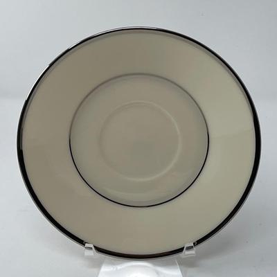 Rapture U.S. Lenox Silver Trim Saucer & Lenox Bud Vase