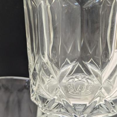 Six Crown Royal Old Fashioned Glasses - 4 Made In Italy