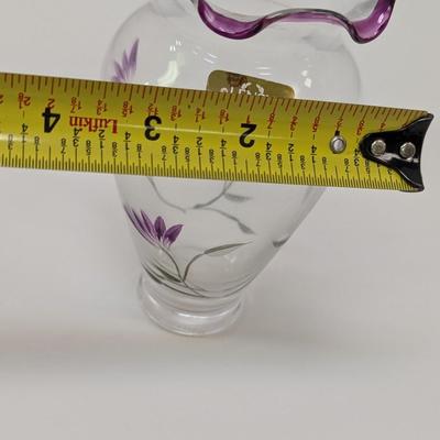 Sale Photo Thumbnail #761: Lenox Etched 'Purple Iris' Flower Vase