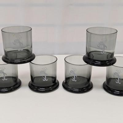 Starkist Charlie the Tuna Rocks Glasses- Set of Six