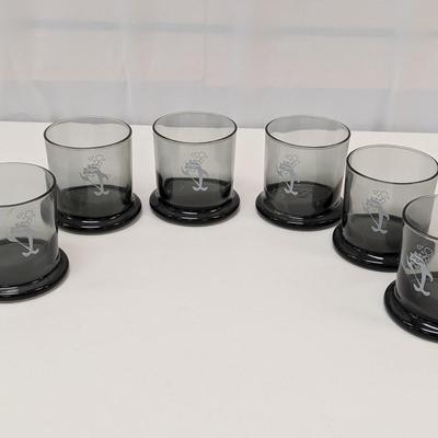Starkist Charlie the Tuna Rocks Glasses- Set of Six
