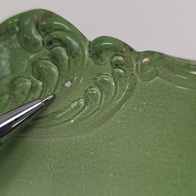Iron Stone England Green Pitcher