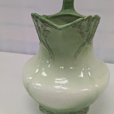 Iron Stone England Green Pitcher