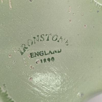 Iron Stone England Green Pitcher