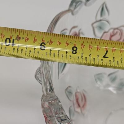 Mikasa "Bella Rosa" Glass Serving Bowl - Approx 9" In Diameter